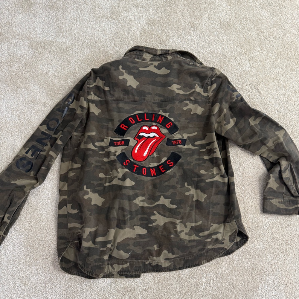 Camo Rolling Stones jacket